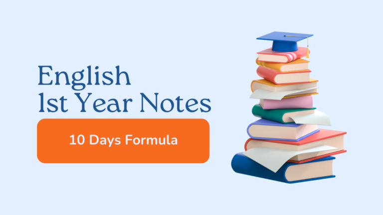 1st Year English – 10 Days Formula