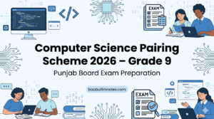 Pairing Scheme 2026 Computer Science Grade 9 (Punjab Boards)